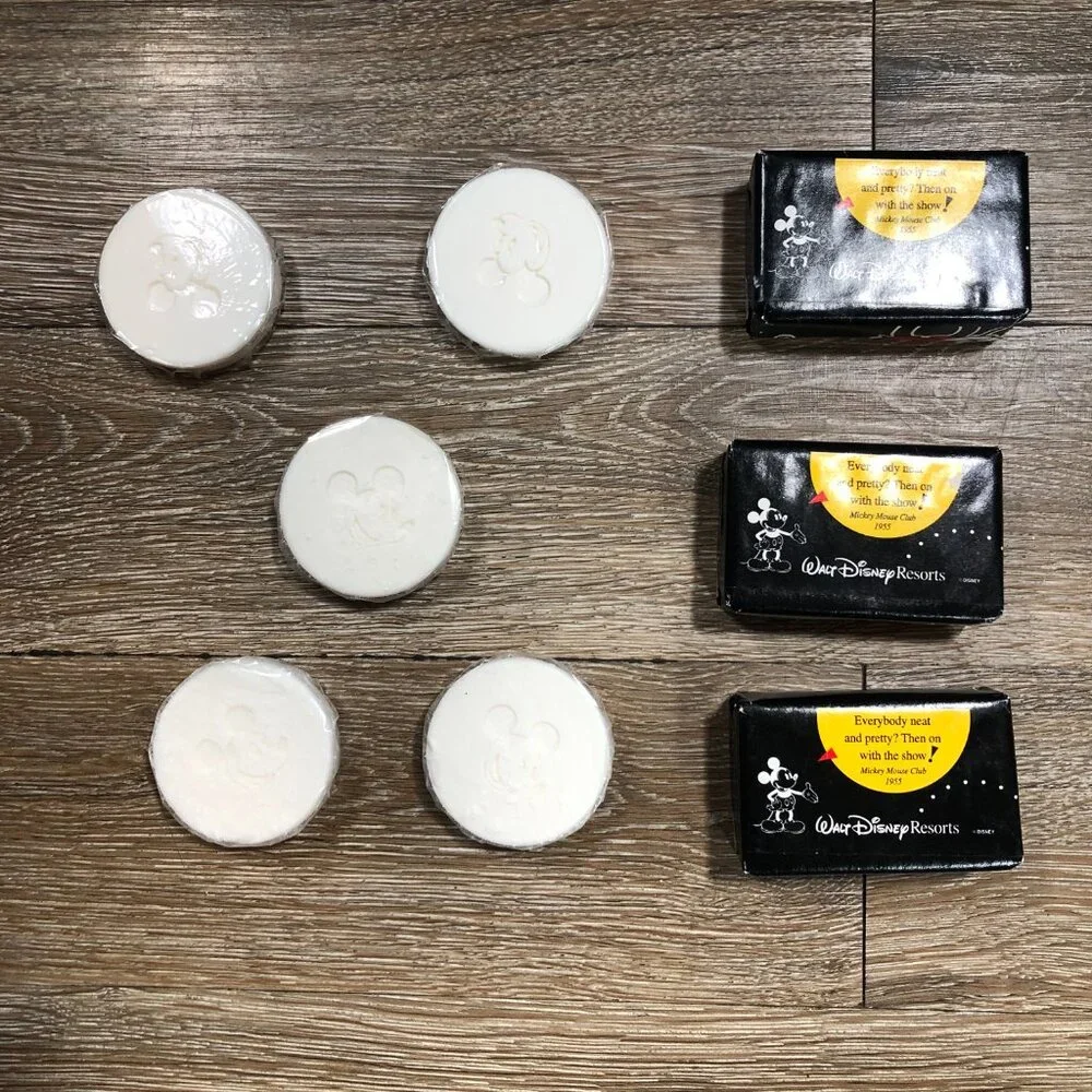 Vintage Walt Disney Resort Bath and Facial Bar Soap Lot of 8